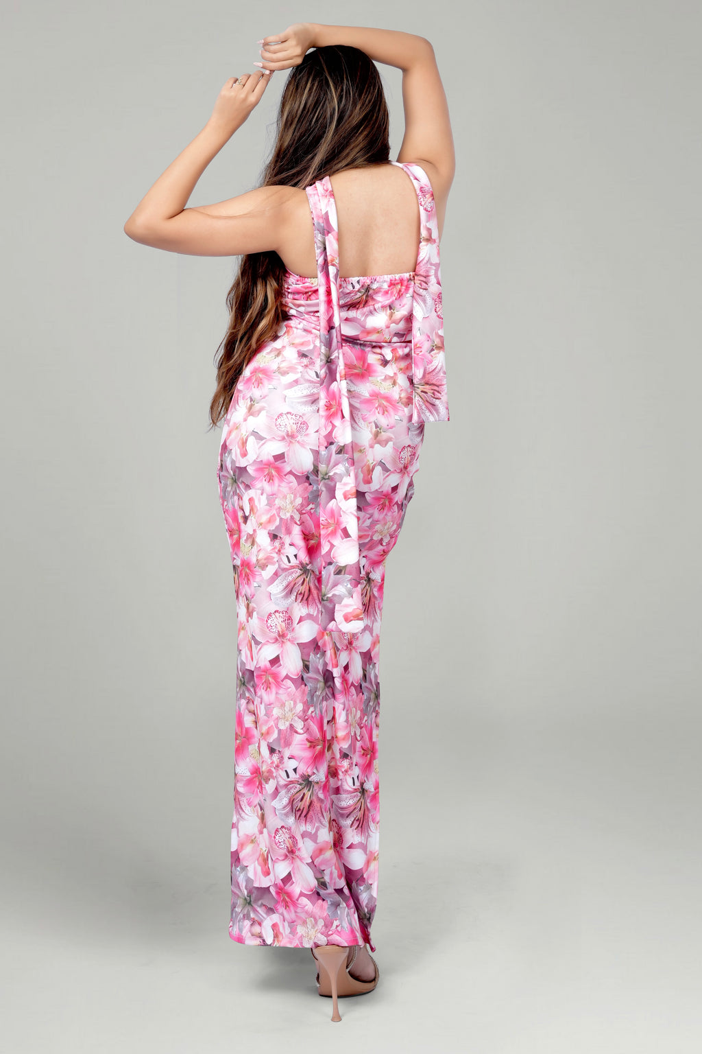 Pink Bloom Strapless